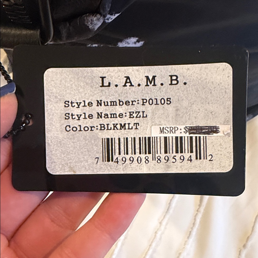 L.A.M.B. Black and White Duffel Bag - Picture 4 of 10